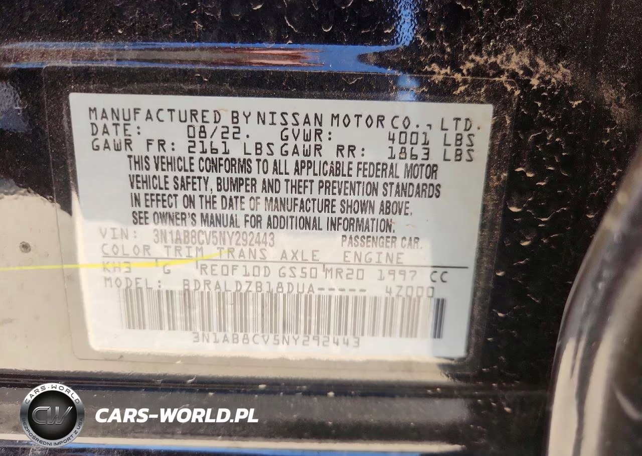 2022 Nissan Sentra Sv VIN:3N1AB8CV5NY292443 - 12