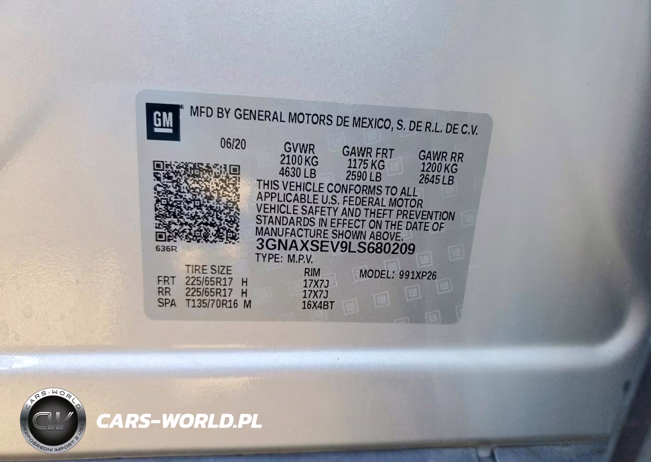 2020 Chevrolet Equinox Ls VIN:3GNAXSEV9LS680209 - 13
