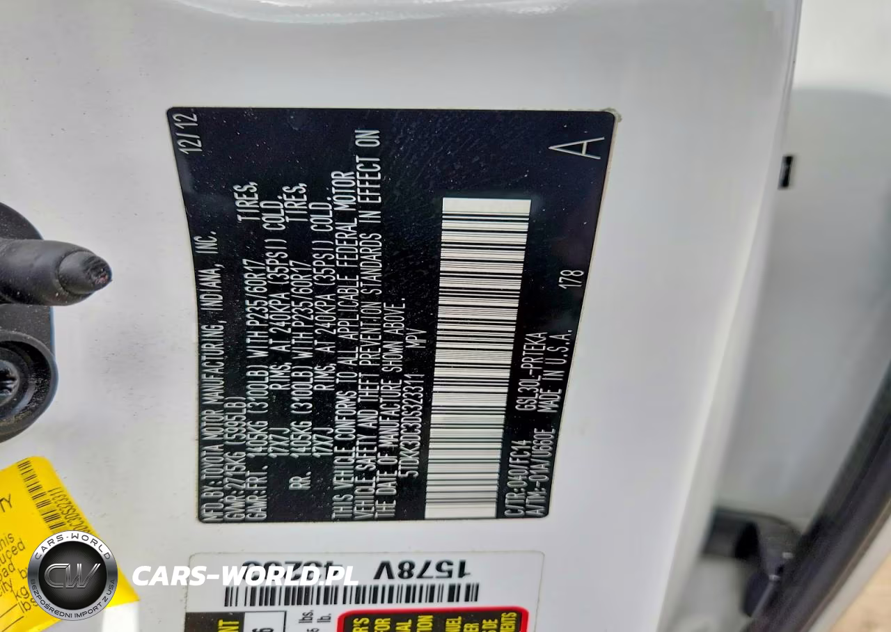 2013 Toyota Sienna Le VIN:5TDKK3DC3DS323311 - 13
