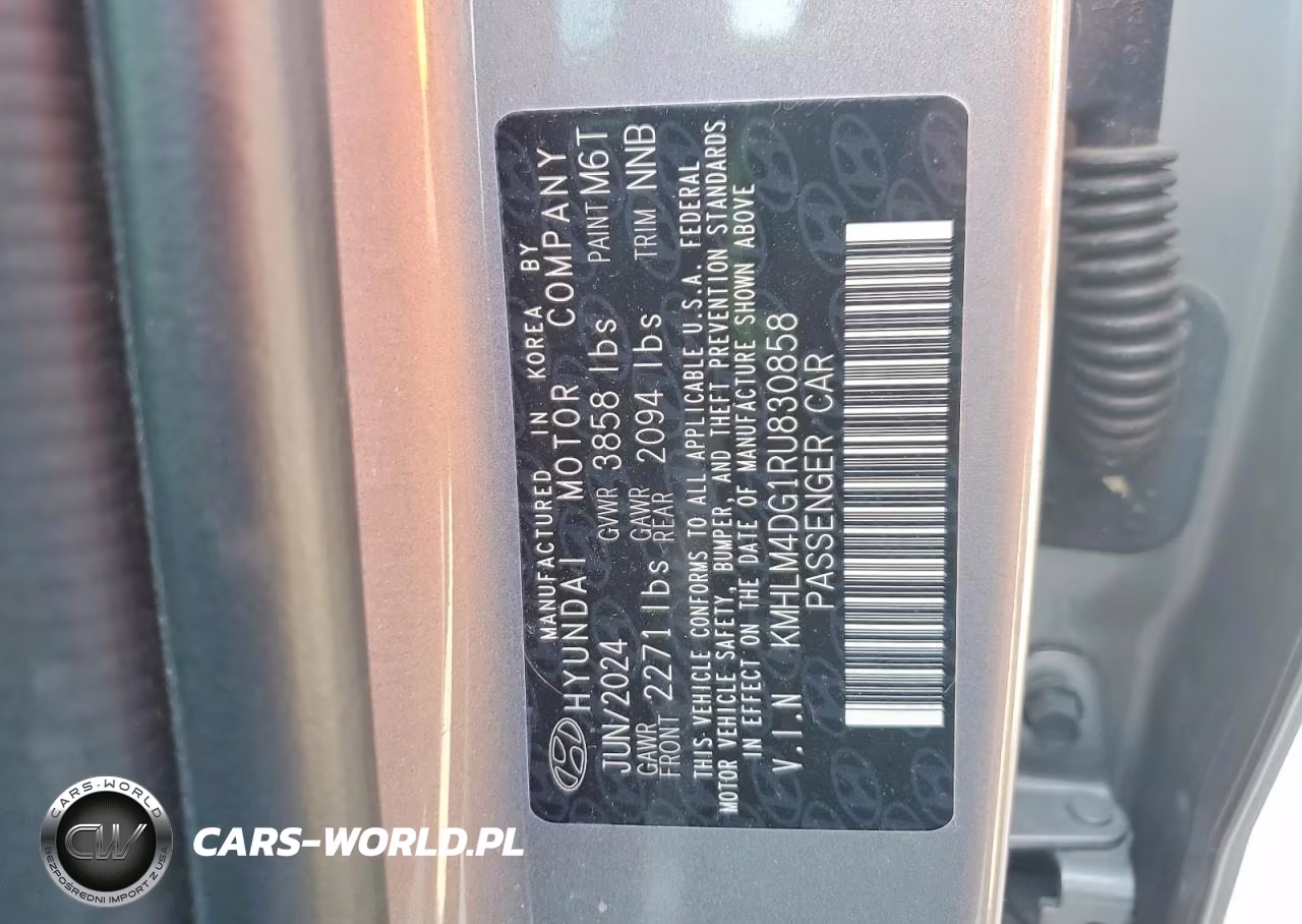 2024 Hyundai Elantra Sel VIN:KMHLM4DG1RU830858 - 12