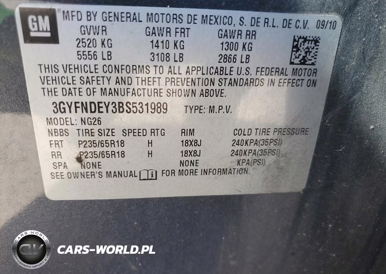 2011 Cadillac Srx Luxury Collection VIN:3GYFNDEY3BS531989 - 13