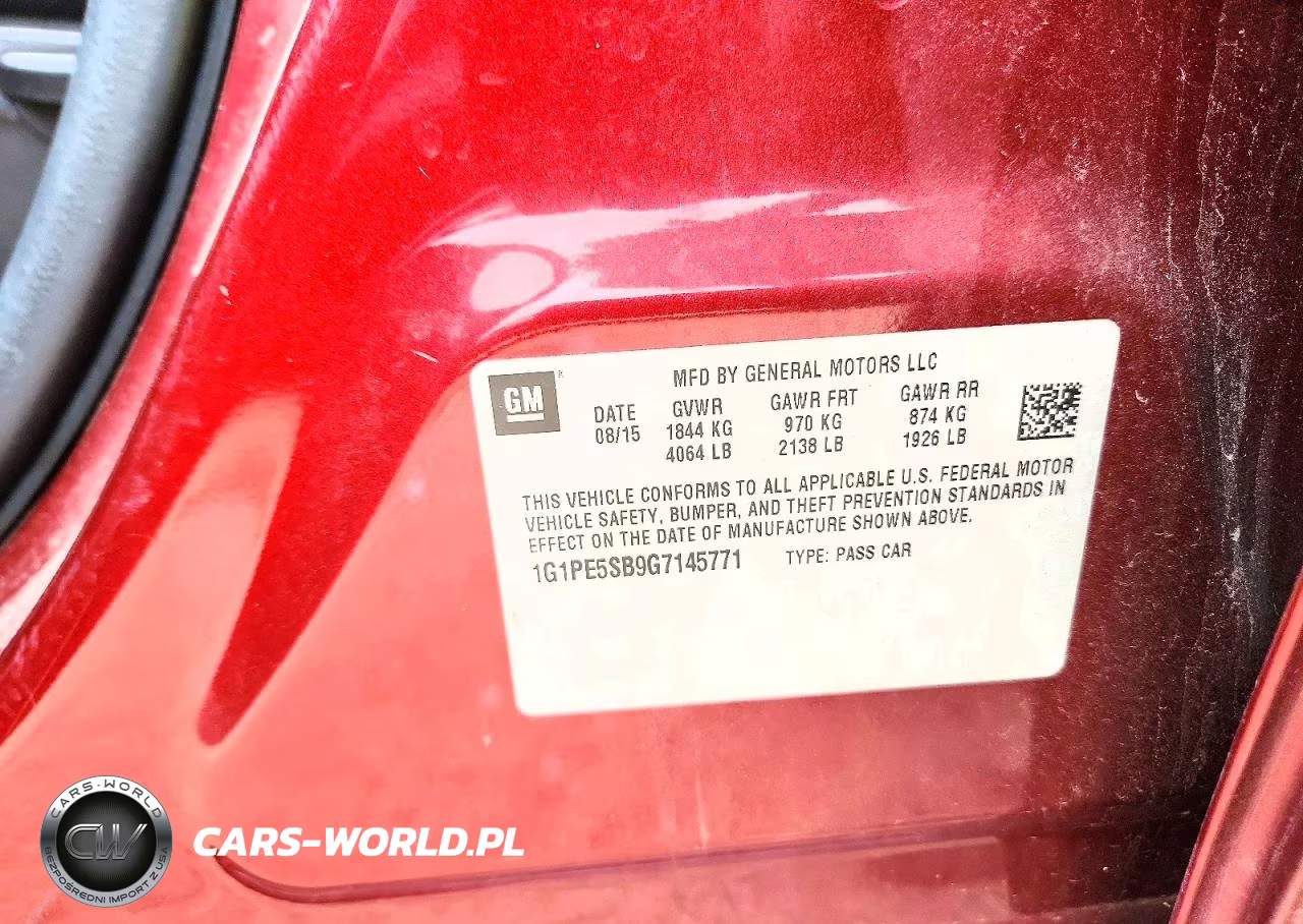 2016 Chevrolet Cruze Limited Lt VIN:1G1PE5SB9G7145771 - 12