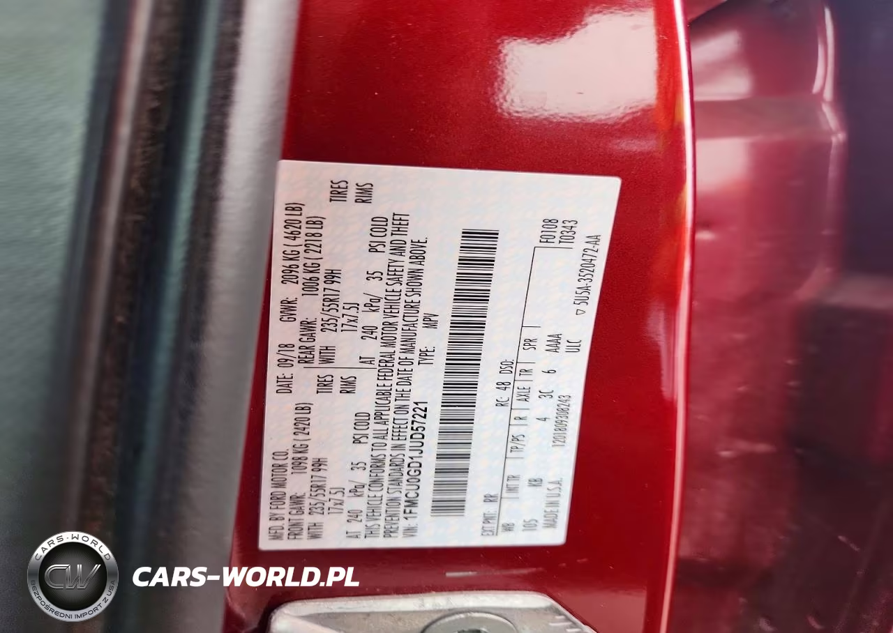 2018 Ford Escape Se VIN:1FMCU0GD1JUD57221 - 12