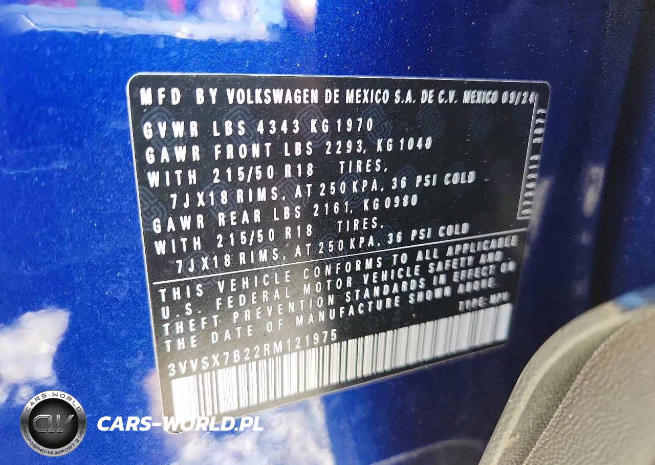 2024 Volkswagen Taos Se VIN:3VVSX7B22RM121975 - 14