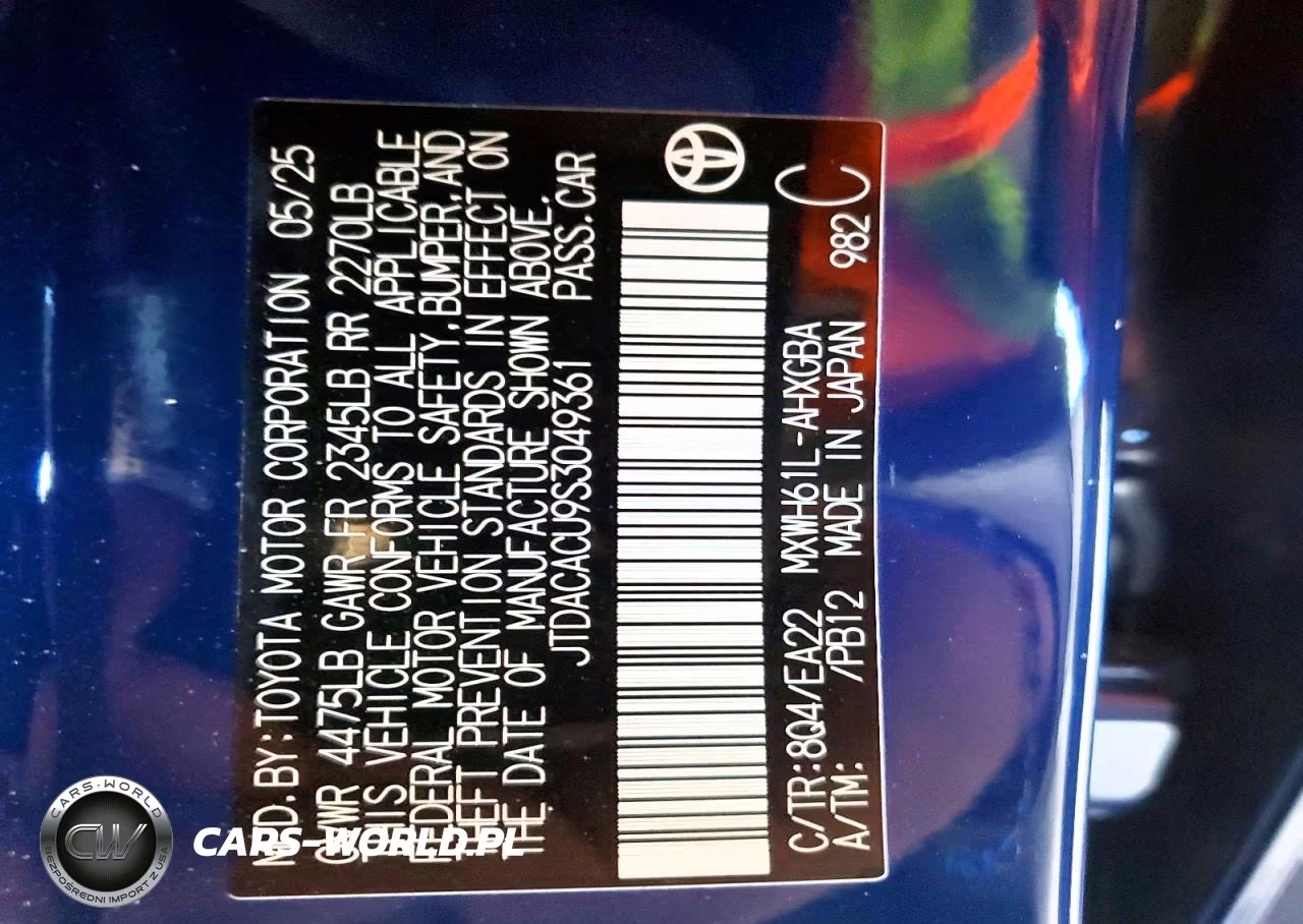 2025 Toyota Prius Plug-In Hybrid Xse VIN:JTDACACU9S3049361 - 12
