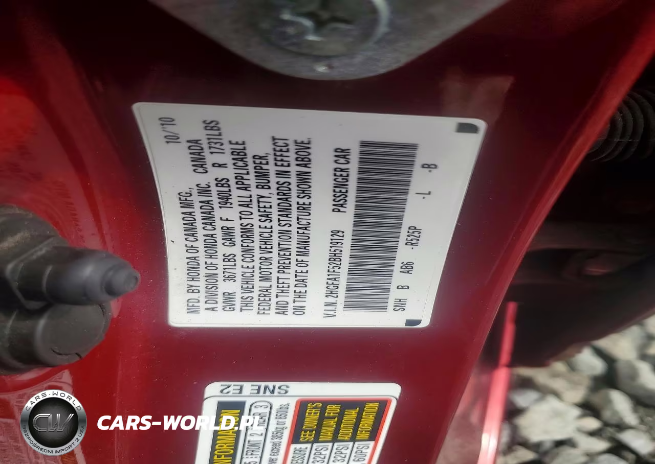 2011 Honda Civic Lx VIN:2HGFA1F52BH519129 - 12