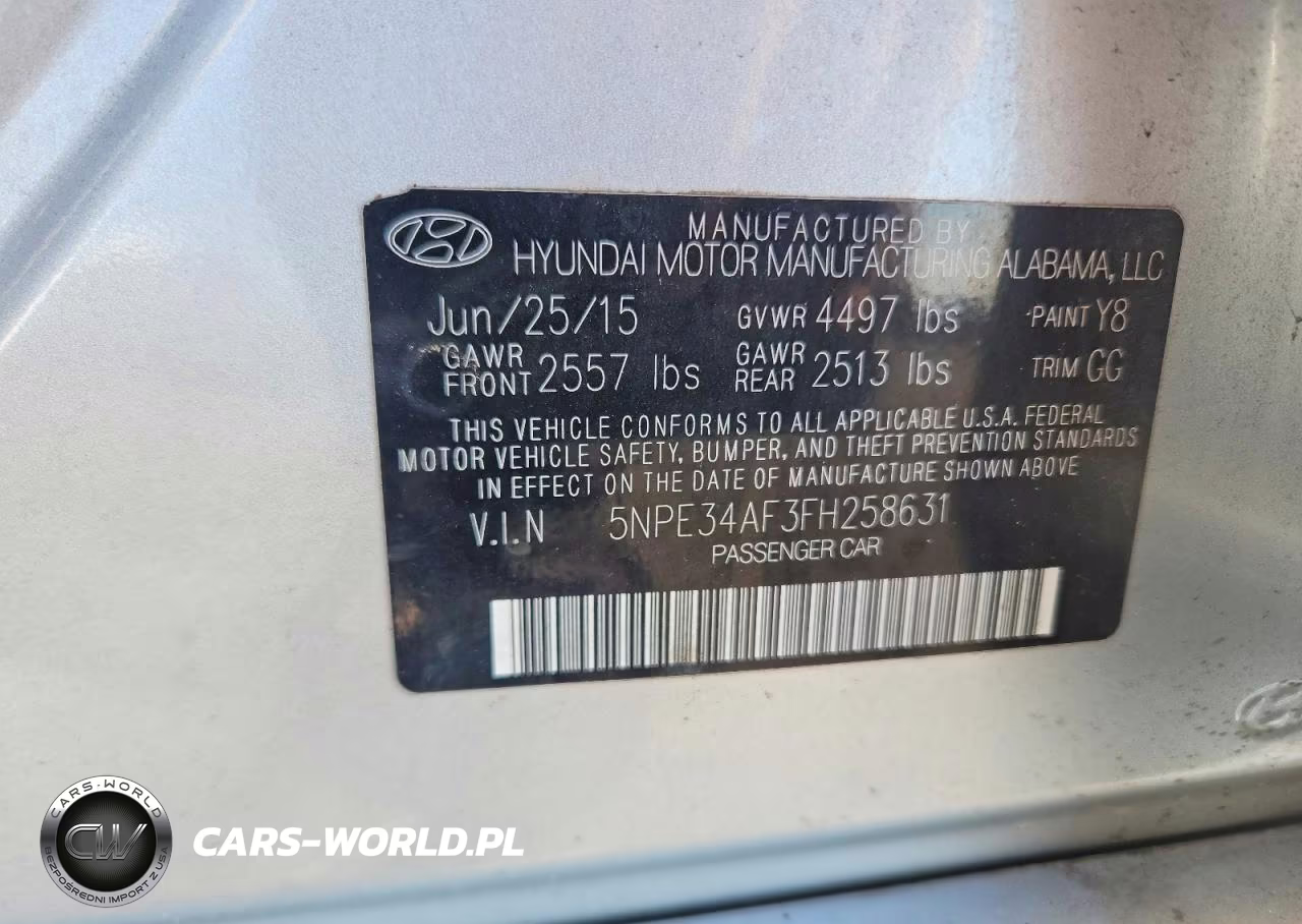 2015 Hyundai Sonata Sport VIN:5NPE34AF3FH258631 - 13