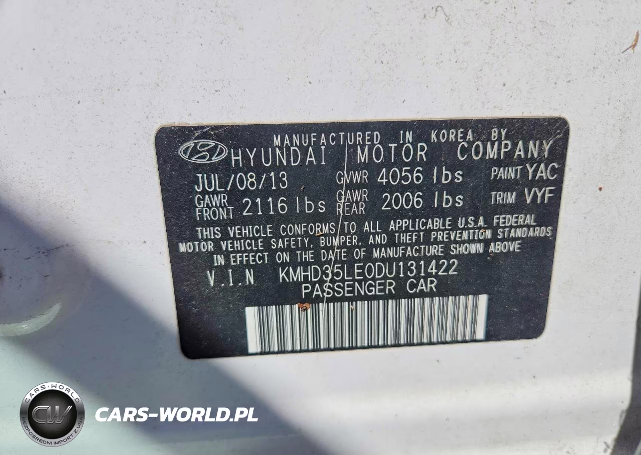 2013 Hyundai Elantra Gt Base VIN:KMHD35LE0DU131422 - 13