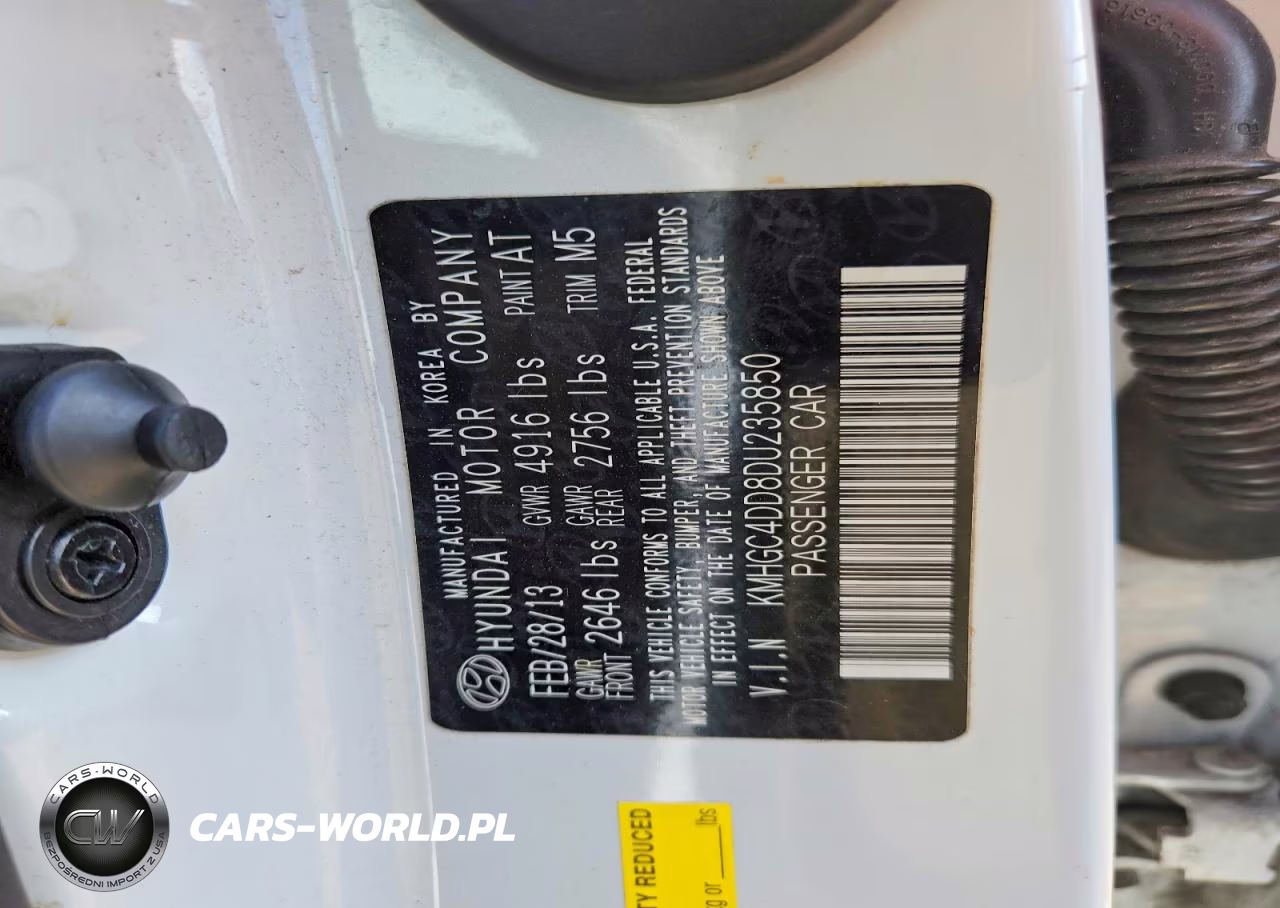 2013 Hyundai Genesis 3.8L VIN:KMHGC4DD8DU235850 - 13