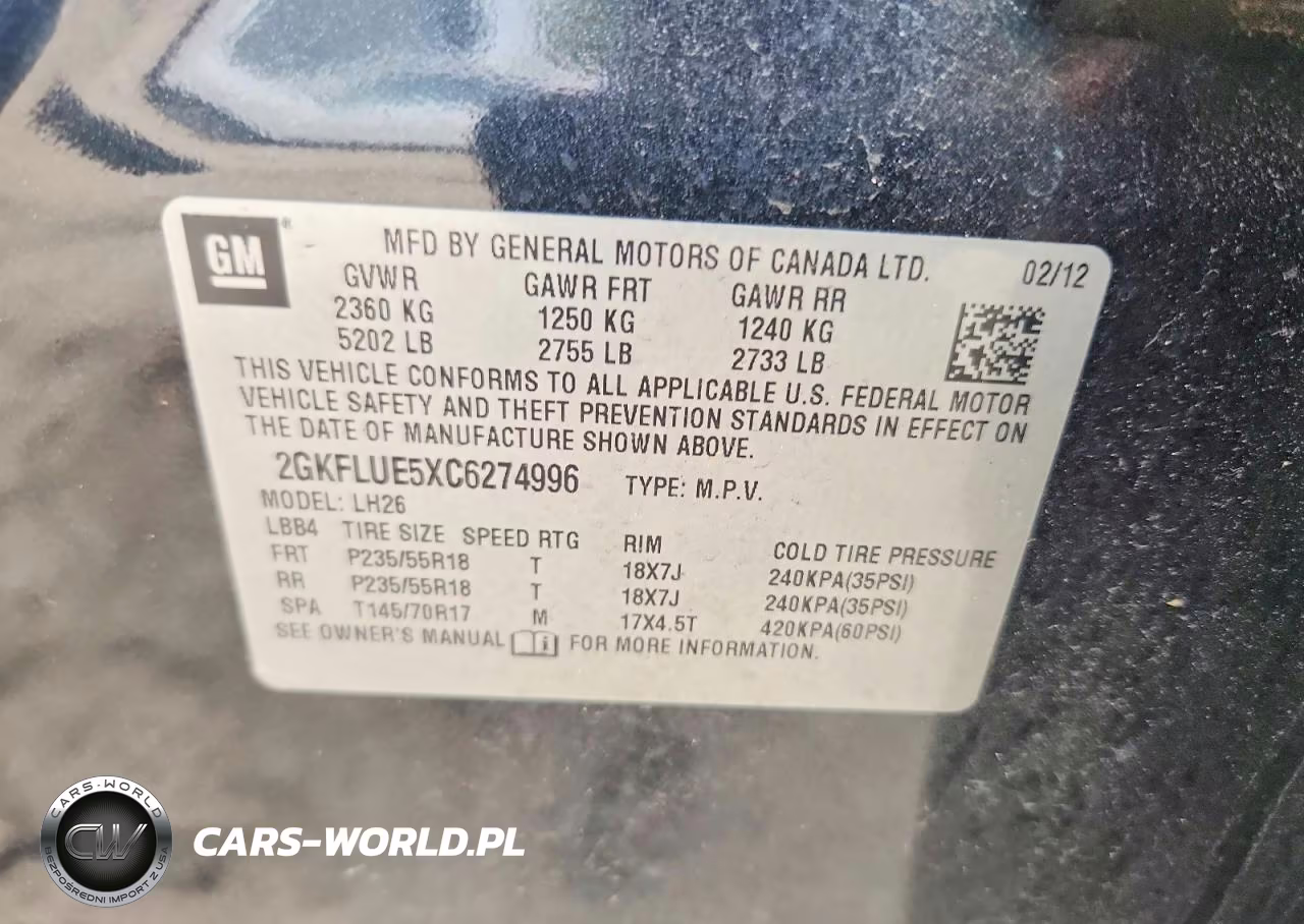 2012 GMC Terrain Slt VIN:2GKFLUE5XC6274996 - 13