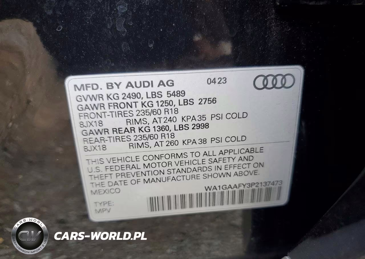 2023 Audi Q5 Premium 45 VIN:WA1GAAFY3P2137473 - 13