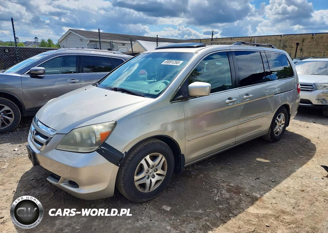 2007 Honda Odyssey Ex With Leather (With Res) VIN:5FNRL38737B414676 - 1