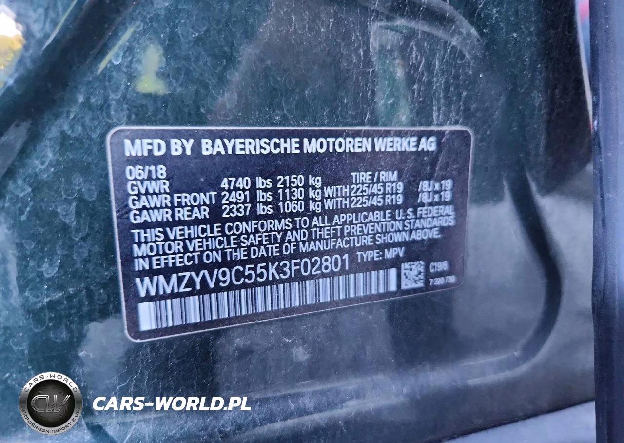 2019 Mini Cooper Jcw Countryman All4 VIN:WMZYV9C55K3F02801 - 12