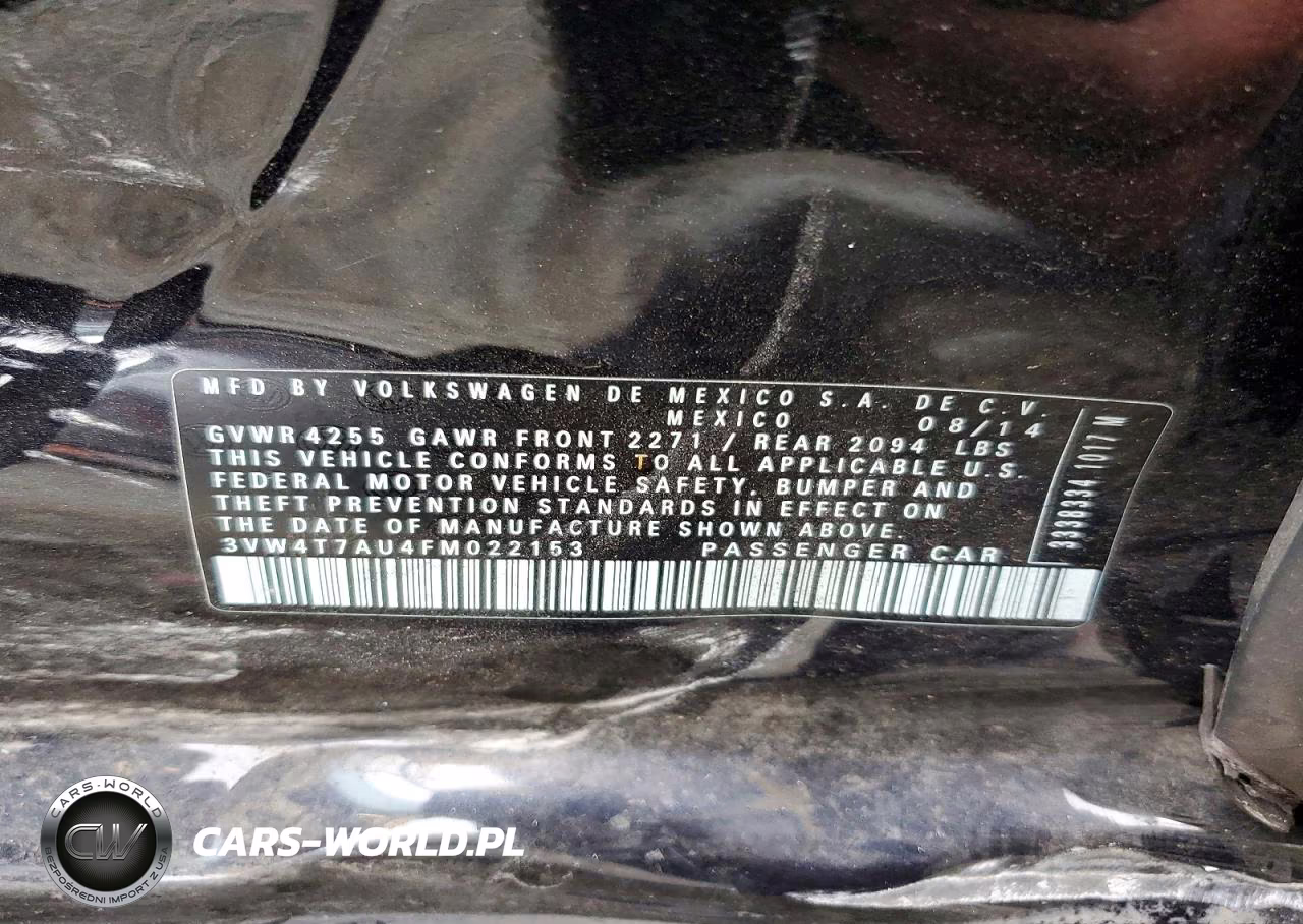 2015 Volkswagen Gti VIN:3VW4T7AU4FM022153 - 13