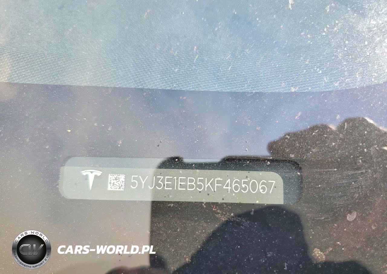 2019 Tesla Model 3 VIN:5YJ3E1EB5KF465067 - 13