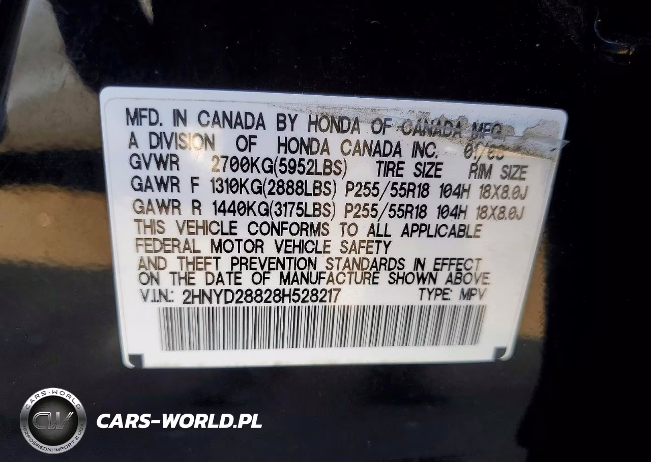 2008 Acura Mdx Sport VIN:2HNYD28828H528217 - 13