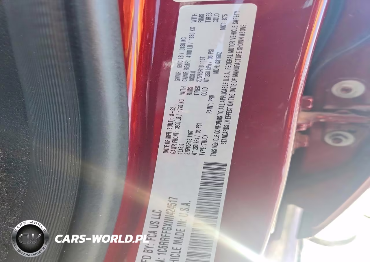 2022 Ram 1500 Big Horn-Lone Star VIN:1C6RRFFGXNN424517 - 12