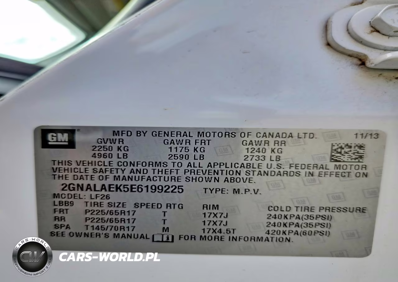 2014 Chevrolet Equinox Ls VIN:2GNALAEK5E6199225 - 13