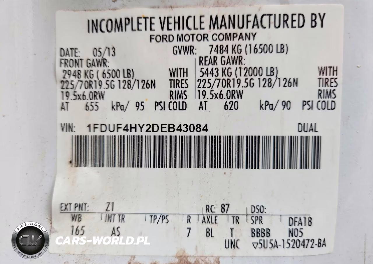 2013 Ford F450 Super Duty VIN:1FDUF4HY2DEB43084 - 13