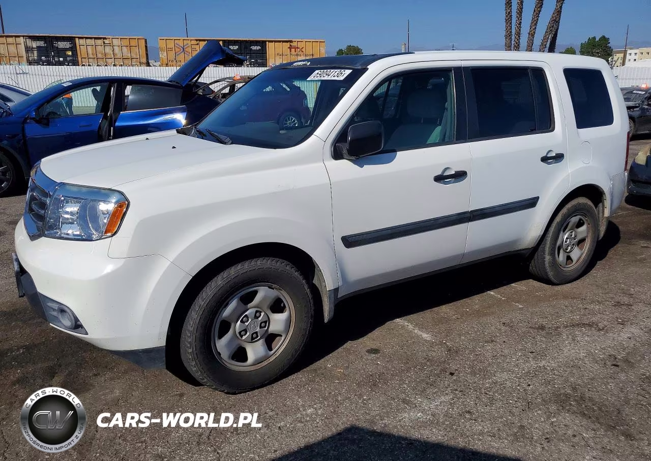 2014 Honda Pilot Lx VIN:5FNYF3H27EB010753 - 1