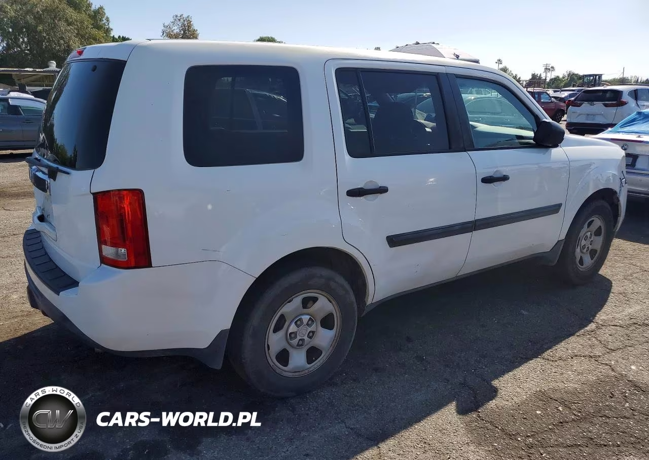 2014 Honda Pilot Lx VIN:5FNYF3H27EB010753 - 3