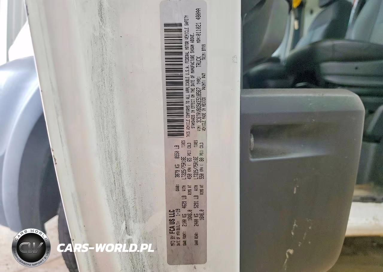 2019 Ram Promaster 1500 1500 High VIN:3C6TRVBG5KE518567 - 13