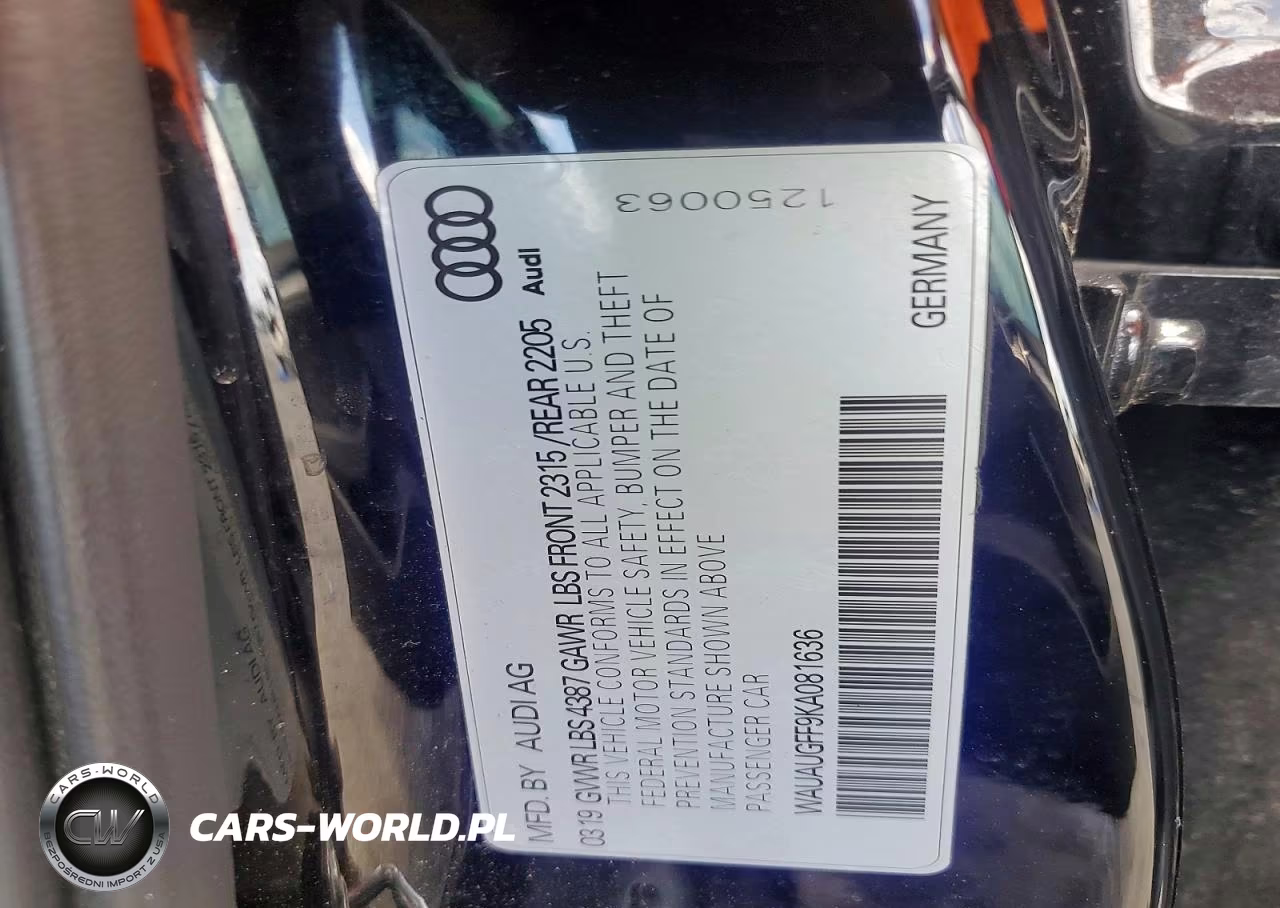 2019 Audi A3 Premium VIN:WAUAUGFF9KA081636 - 12