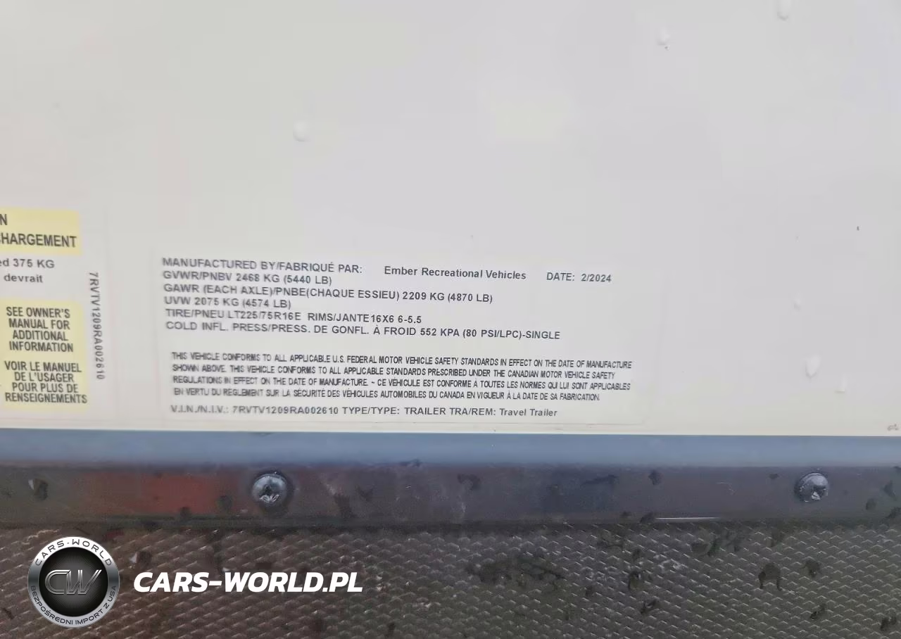2024 Ember Overland Camper VIN:7RVTV1209RA002610 - 9
