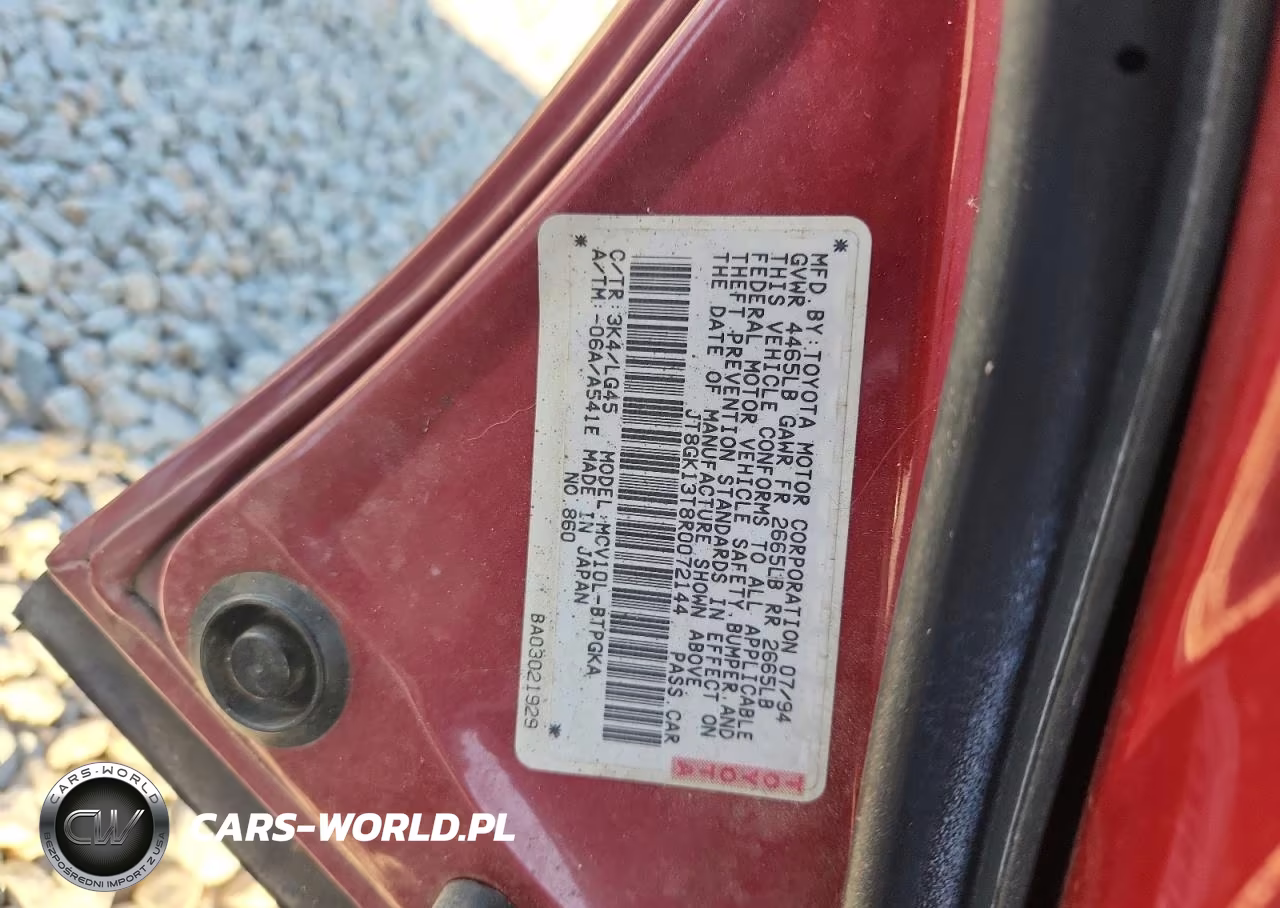 1994 Lexus Es 300 VIN:JT8GK13T8R0072144 - 12
