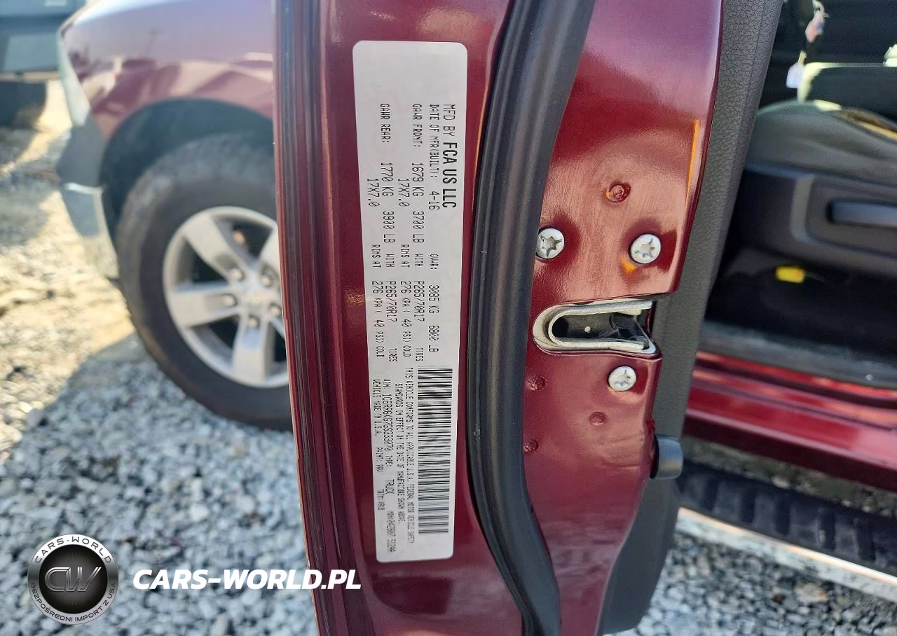 2016 Ram 1500 St VIN:1C6RR6KG7GS333070 - 12
