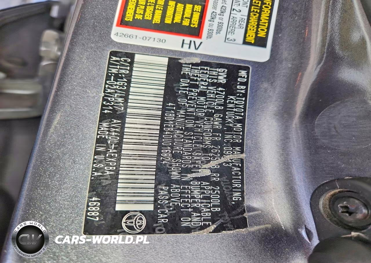 2013 Toyota Avalon Hybrid Limited VIN:4T1BD1EB4DU016824 - 12