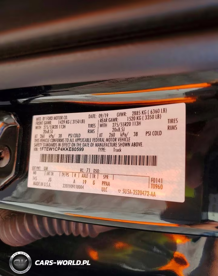 2019 Ford F150 Supercrew VIN:1FTEW1CP4KKE80599 - 12
