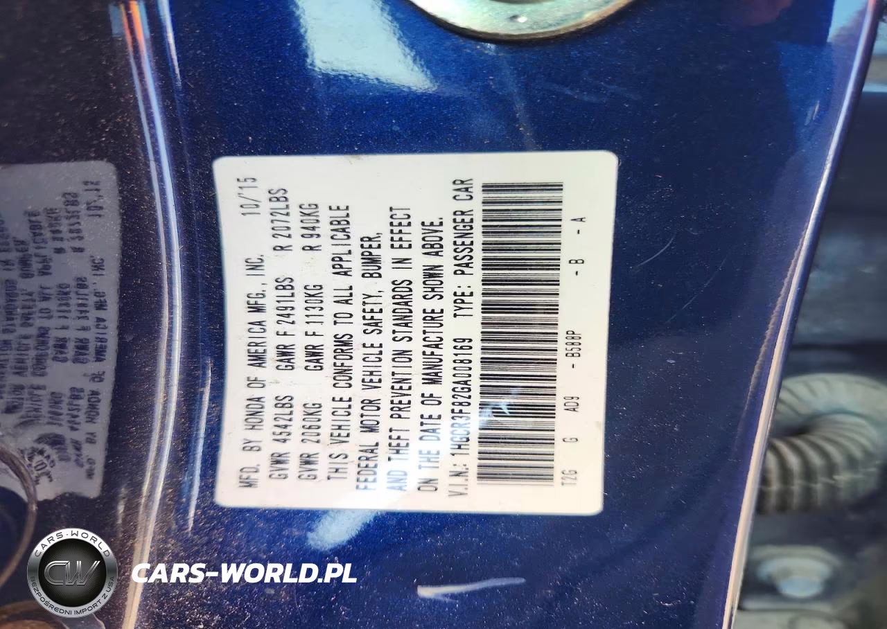 2016 Honda Accord Exl VIN:1HGCR3F82GA008169 - 12