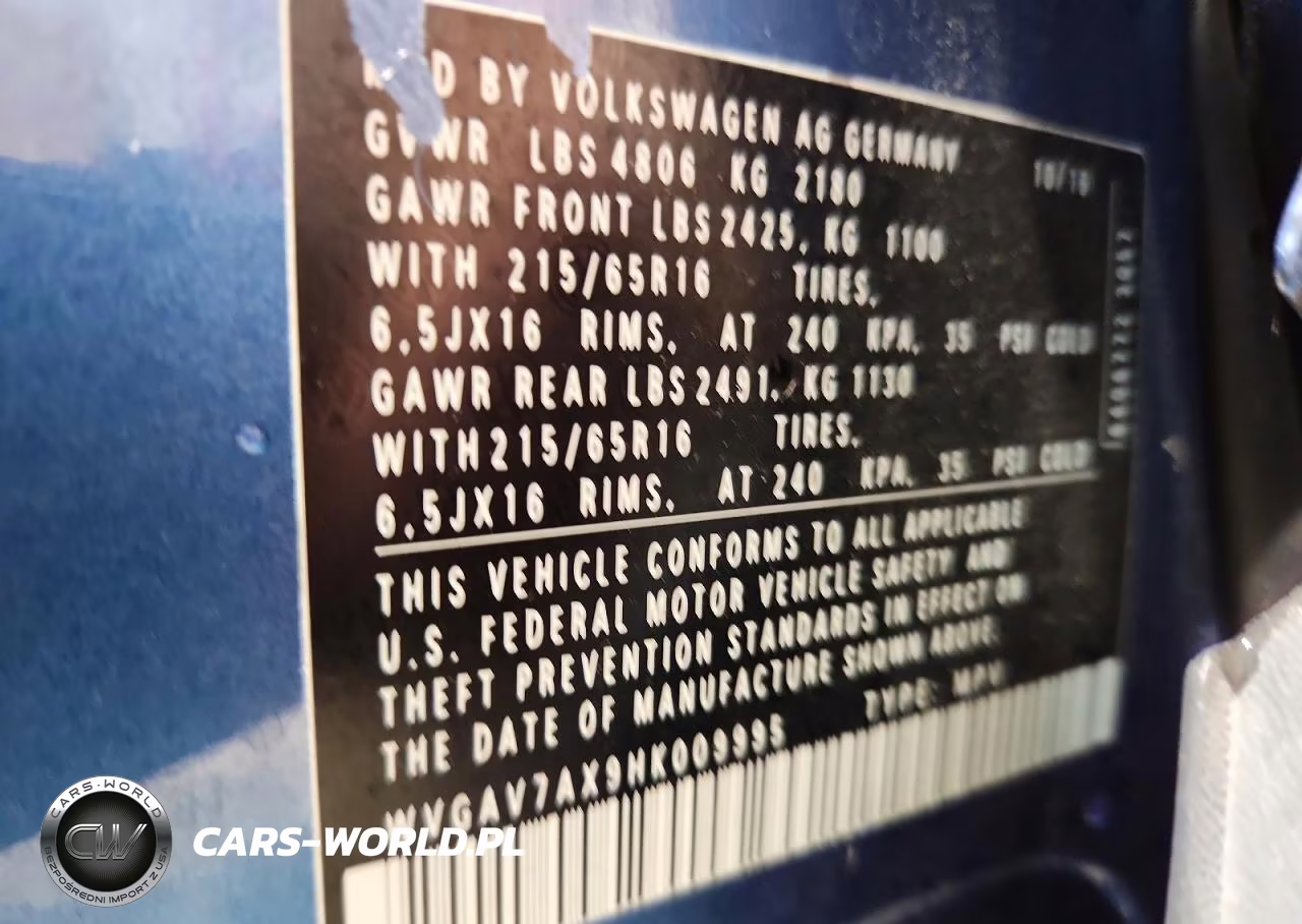 2017 Volkswagen Tiguan S VIN:WVGAV7AX9HK009995 - 13