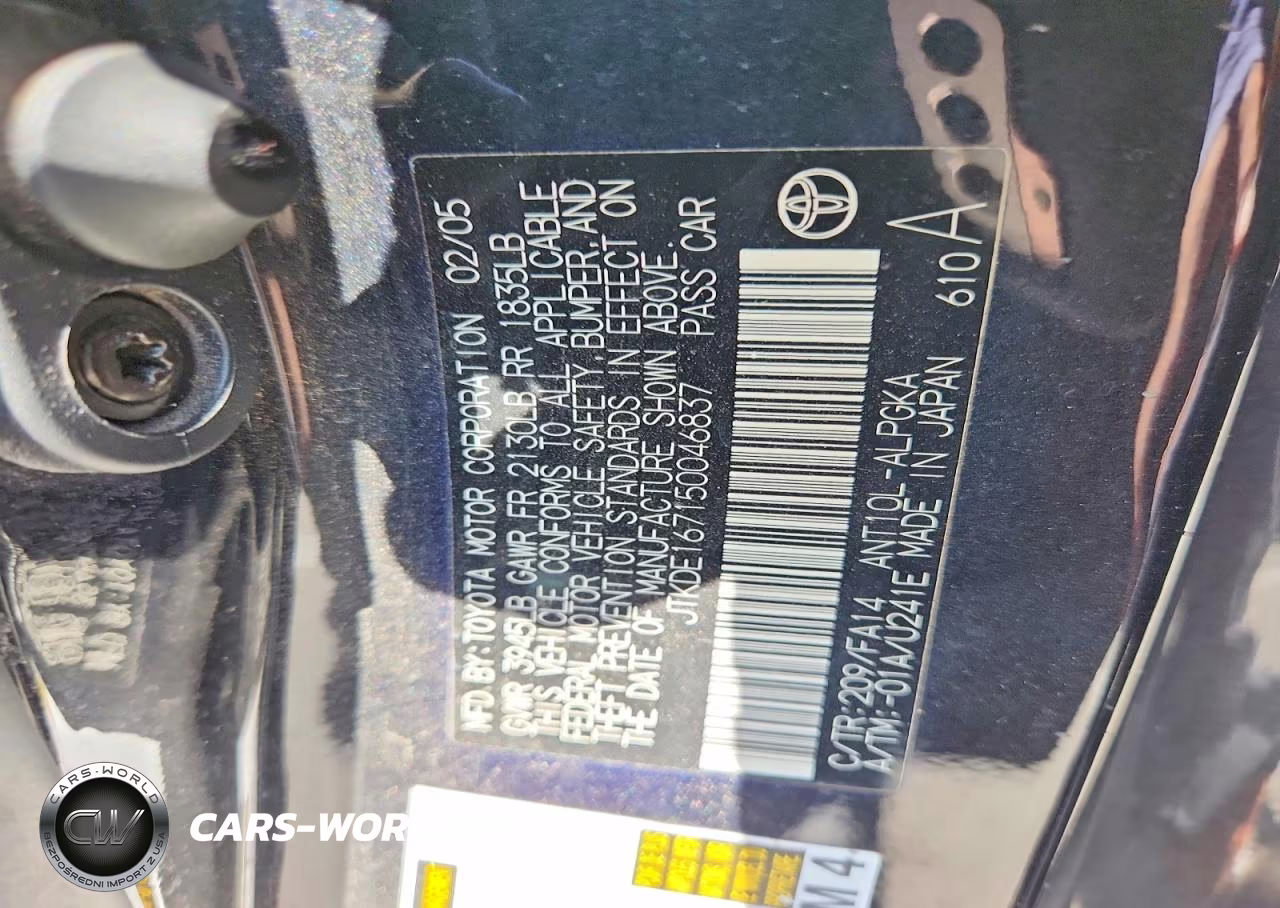 2005 Scion Tc Base VIN:JTKDE167150046837 - 12