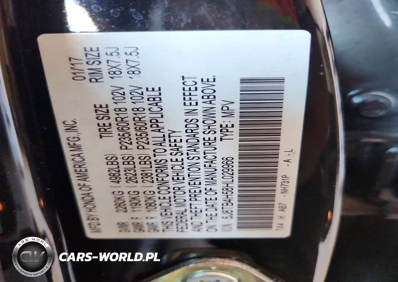 2017 Acura Rdx VIN:5J8TB4H58HL029966 - 12