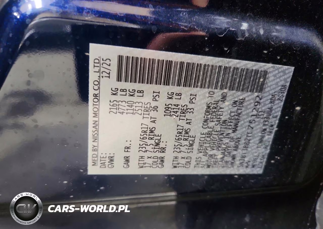 2026 Nissan Rogue Sv VIN:5N1BT3BB2TC751292 - 13