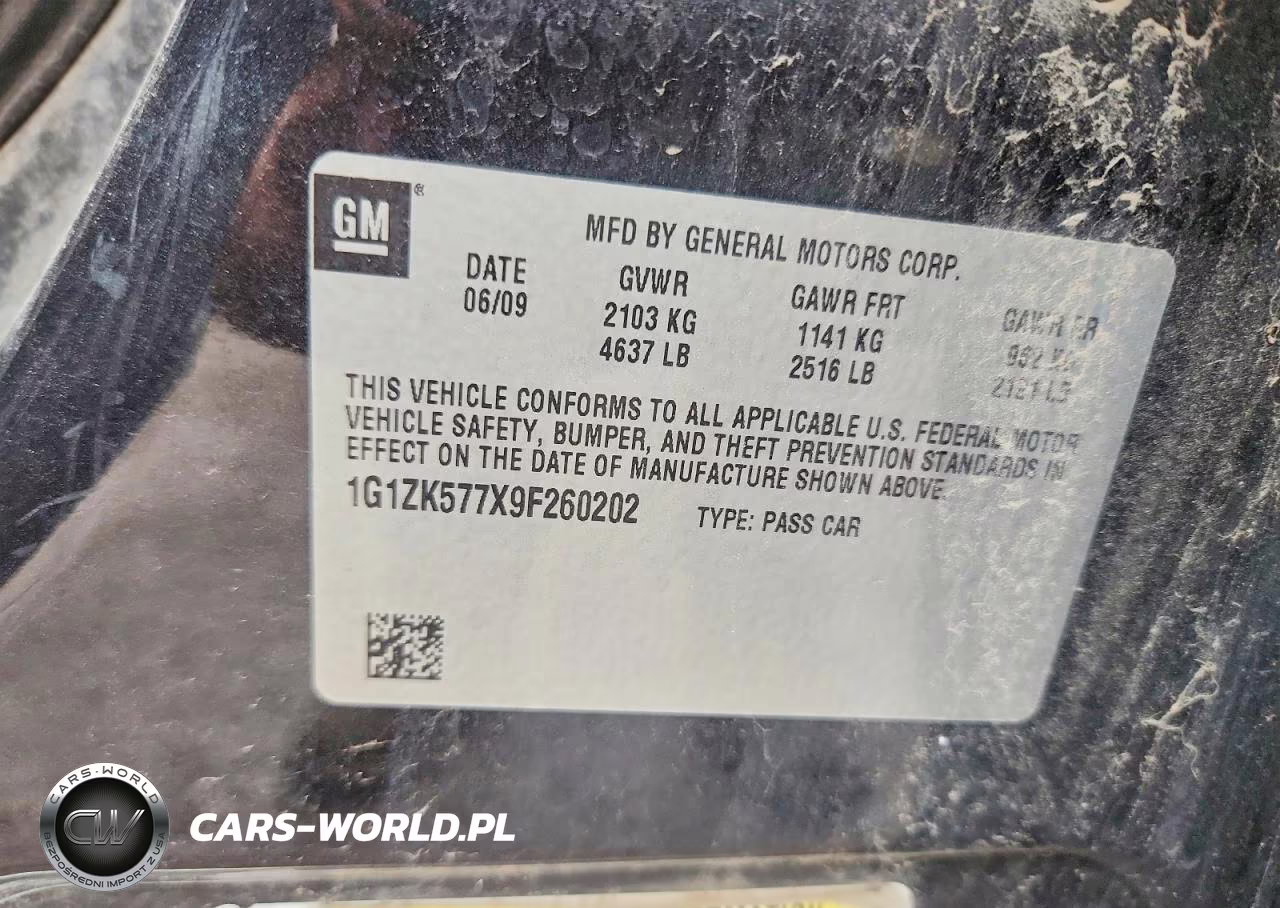 2009 Chevrolet Malibu Ltz VIN:1G1ZK577X9F260202 - 12