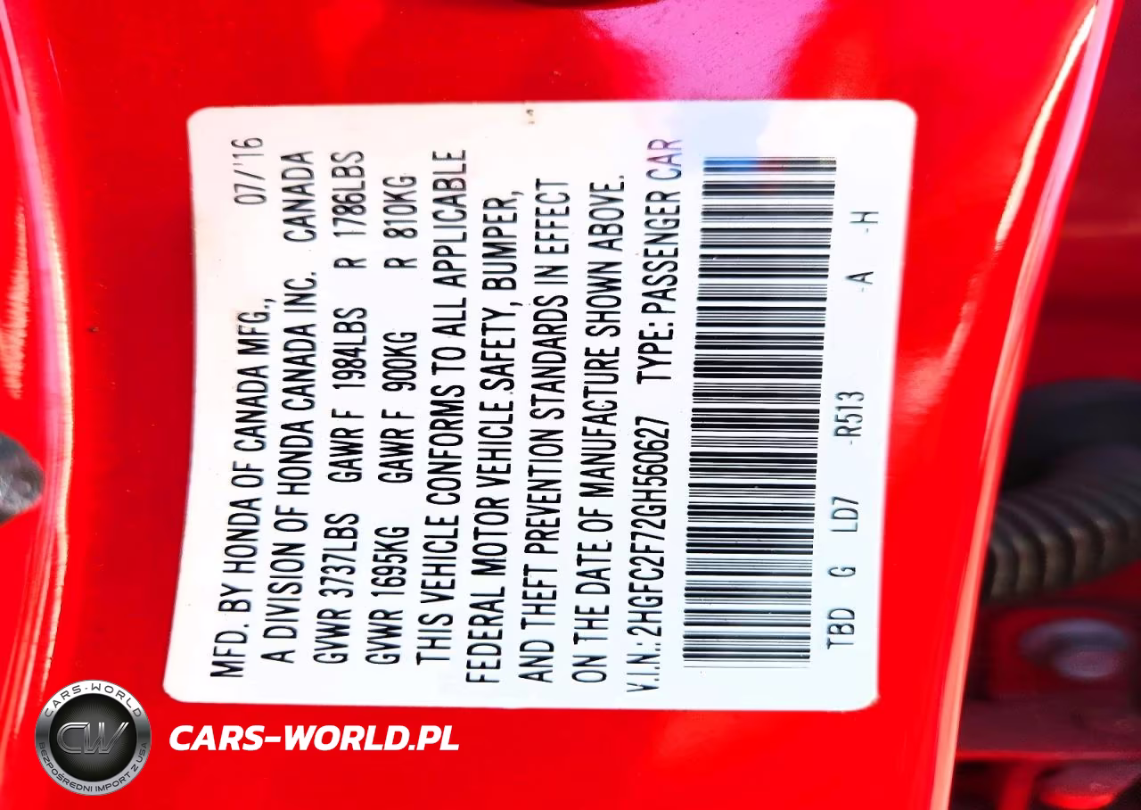 2016 Honda Civic Ex VIN:2HGFC2F72GH560627 - 12