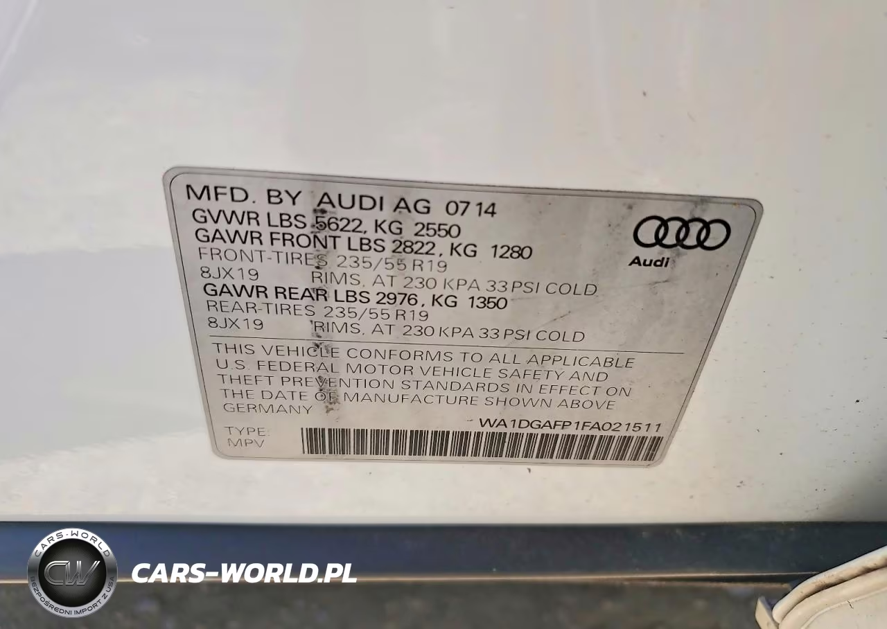 2015 Audi Q5 Premium Plus VIN:WA1DGAFP1FA021511 - 12
