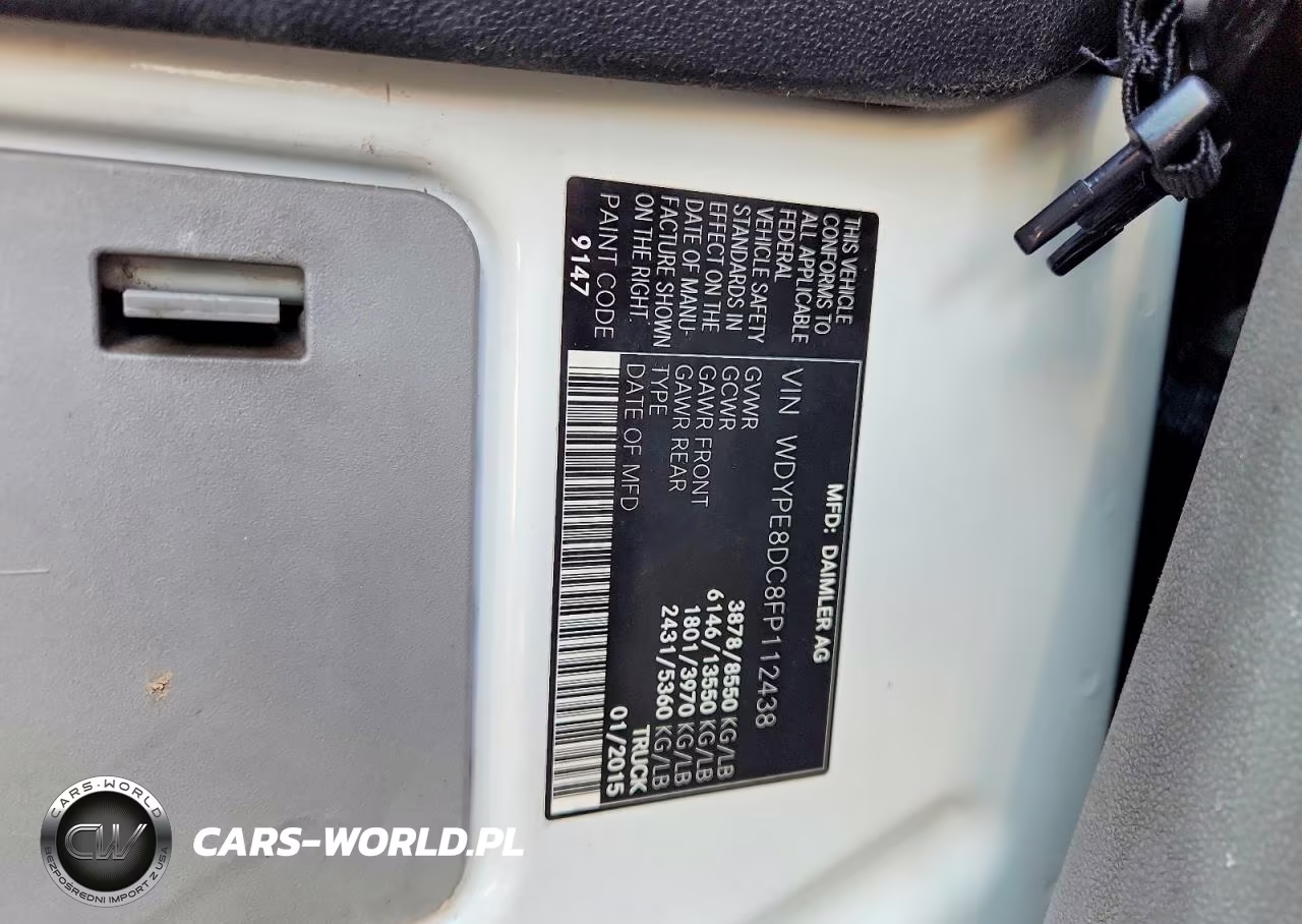 2015 Freightliner Sprinter 2500 Delivery Van VIN:WDYPE8DC8FP112438 - 13