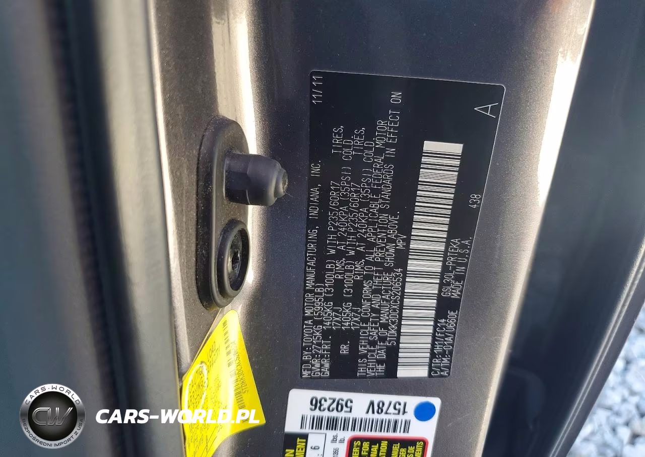 2012 Toyota Sienna Le VIN:5TDKK3DCXCS206534 - 13
