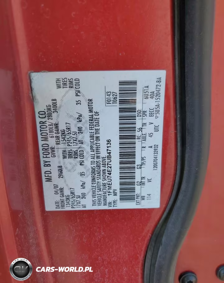 2007 Ford Explorer Eddie Bauer VIN:1FMEU74E27UB47136 - 13