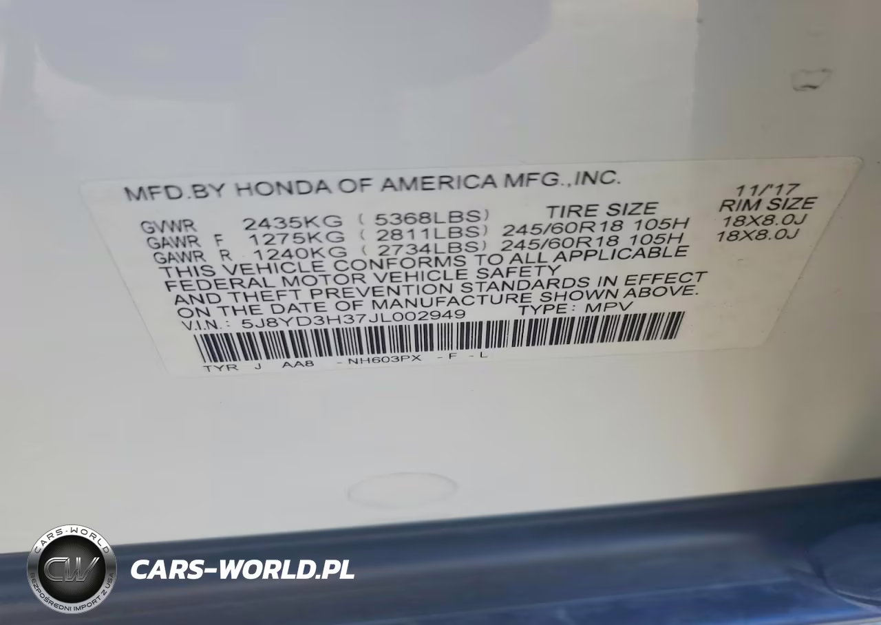 ACURA MDX VIN:5J8YD3H37JL002949 - 13