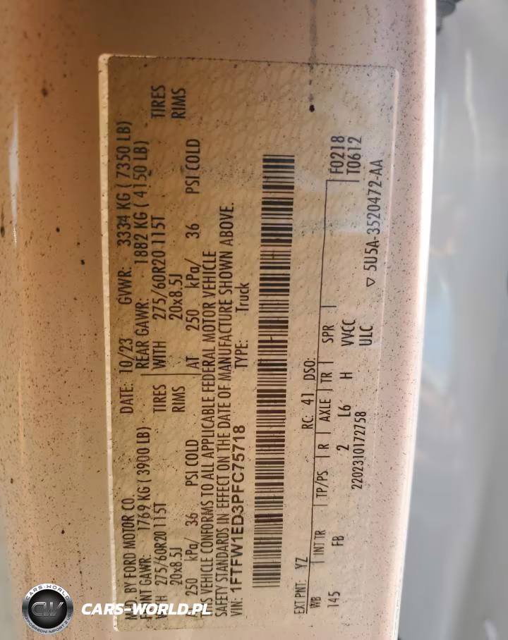 2023 Ford F150 Supercrew VIN:1FTFW1ED3PFC75718 - 12