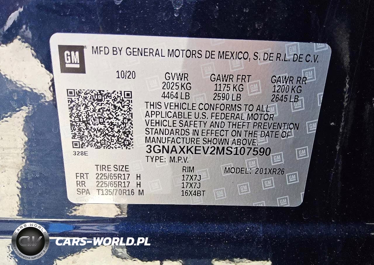 2021 Chevrolet Equinox Lt VIN:3GNAXKEV2MS107590 - 12