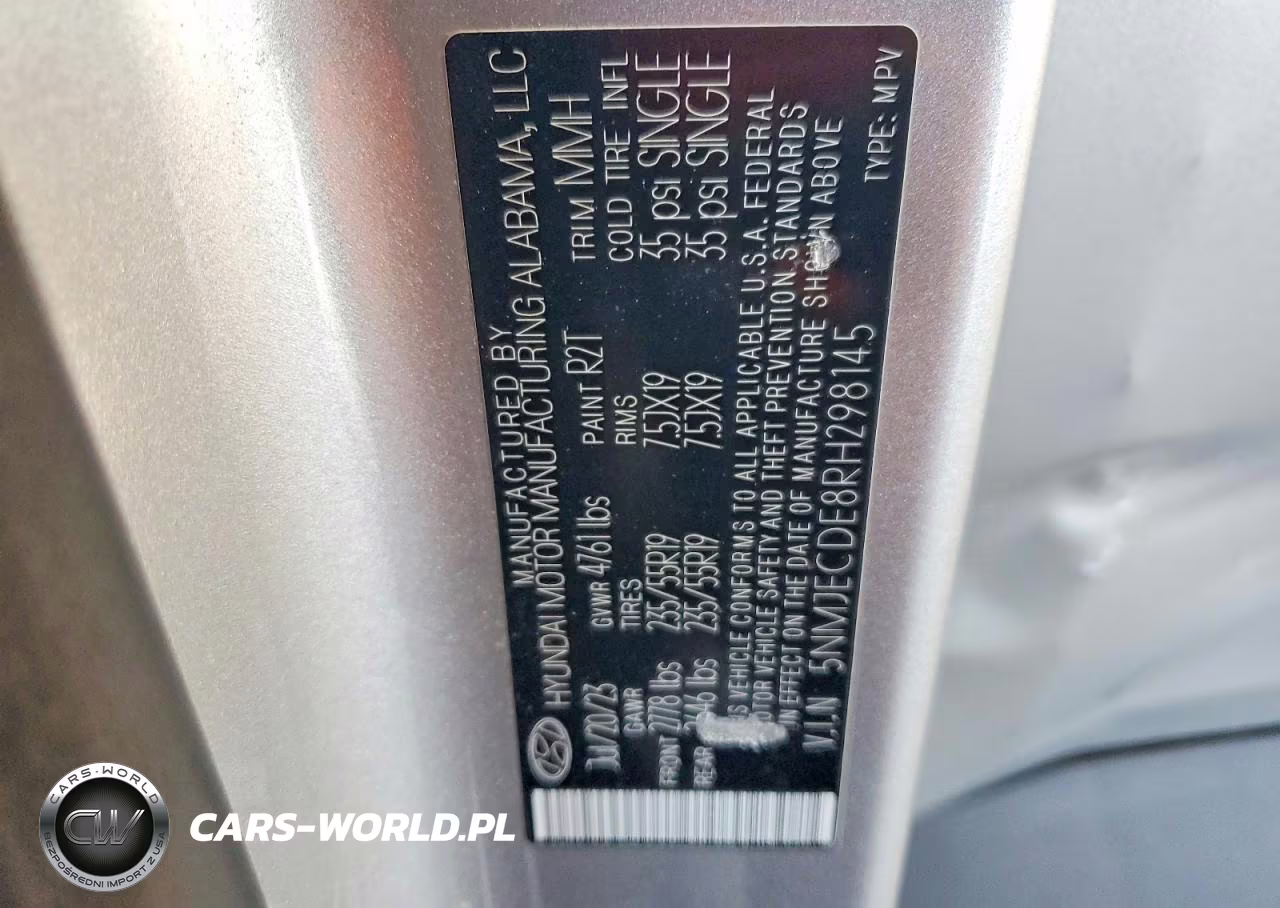 2024 Hyundai Tucson Limited VIN:5NMJECDE8RH298145 - 12