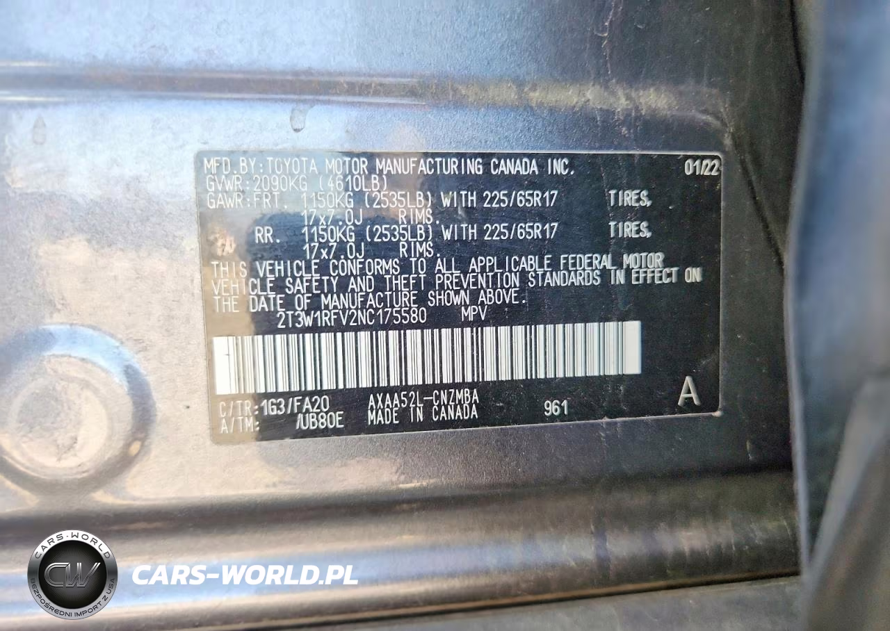 2022 Toyota Rav4 Xle VIN:2T3W1RFV2NC175580 - 13