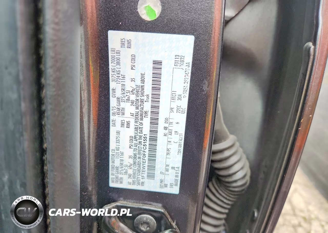 2015 Ford F150 Supercrew VIN:1FTEW1EF0FFC51551 - 12
