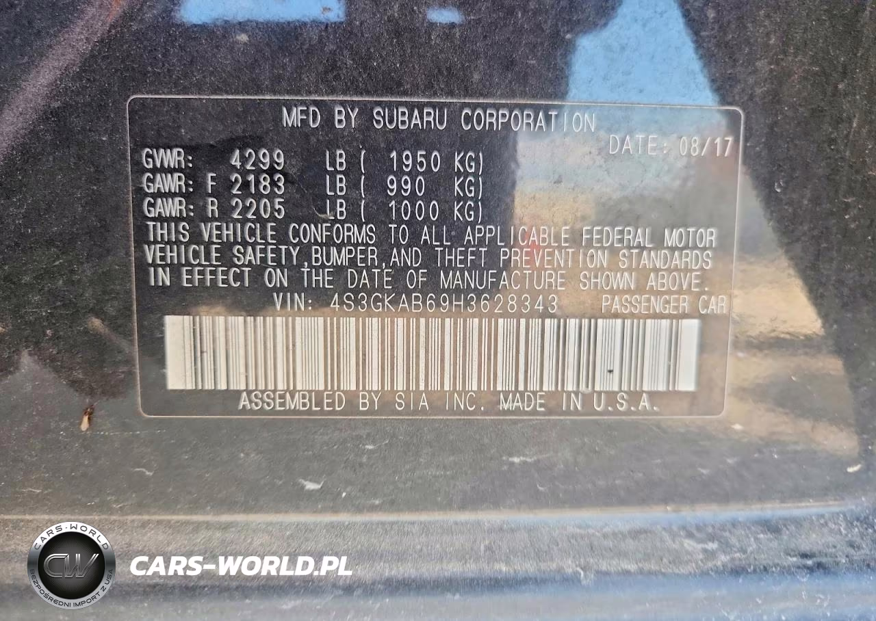2017 Subaru Impreza Premium VIN:4S3GKAB69H3628343 - 13